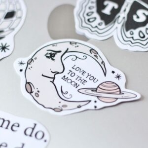 To the moon and saturn